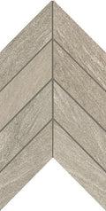 American Olean Montesano Chevron 7.44" x 14.44"-Porcelain Mosaic-American Olean-Medium Gray-7.44" x 14.44"-State Tile