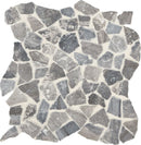 Marazzi Predella Pebble Mosaic 12" x 12"-Marble Mosaic-Marazzi-Meta Silver-12" x 12"-State Tile