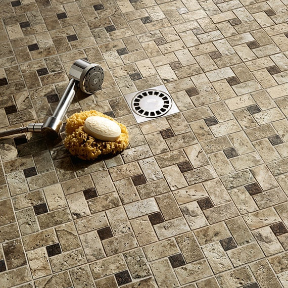 Marazzi Archaeology Pinwheel 12" x 12"-Porcelain Mosaic-Marazzi-State Tile