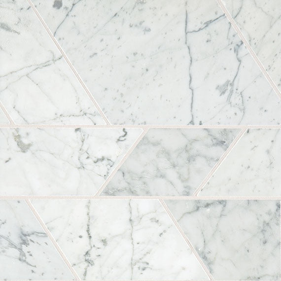 Daltile Marble Modern Polished 12" x 12"-Marble Mosaic-Daltile-Carrara White Polished-12" x 12"-State Tile