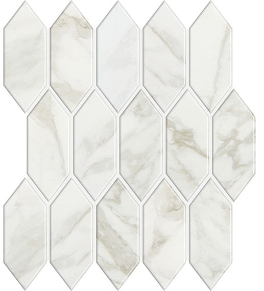 Marazzi Marble Obsession 11.13" x 12.25"-Porcelain Mosaic-Marazzi-Arabescato-11.13" x 12.25"-State Tile