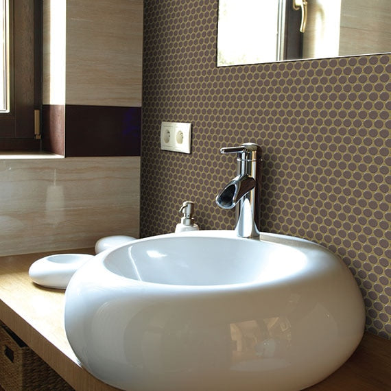 Daltile Retro Rounds 12" x 12"-Porcelain Mosaic-Daltile-State Tile