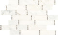 Daltile Marble Random Linear 11" x 18"-Marble Mosaic-Daltile-First Snow Elegance Polished-11" x 18"-State Tile
