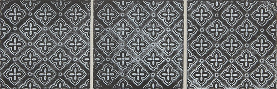 Daltile Vintage Metals 4" x 4"-Metal Tile-Daltile-Whitewash Iron Flower-4" x 4"-State Tile
