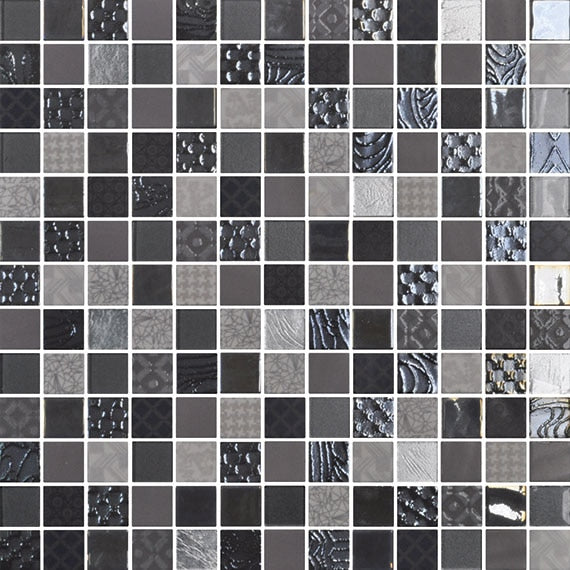 Daltile Uptown Glass 12.25" x 12.25"-Glass Mosaic-Daltile-Metro Gray-12.25" x 12.25"-State Tile