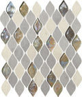Daltile Decorative Accents 12" x 14"-Natural Stone Mosaic-Daltile-Gris Et Blanc-12" x 14"-State Tile