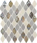 Daltile Decorative Accents 12" x 14"-Natural Stone Mosaic-Daltile-Gris Et Blanc-12" x 14"-State Tile