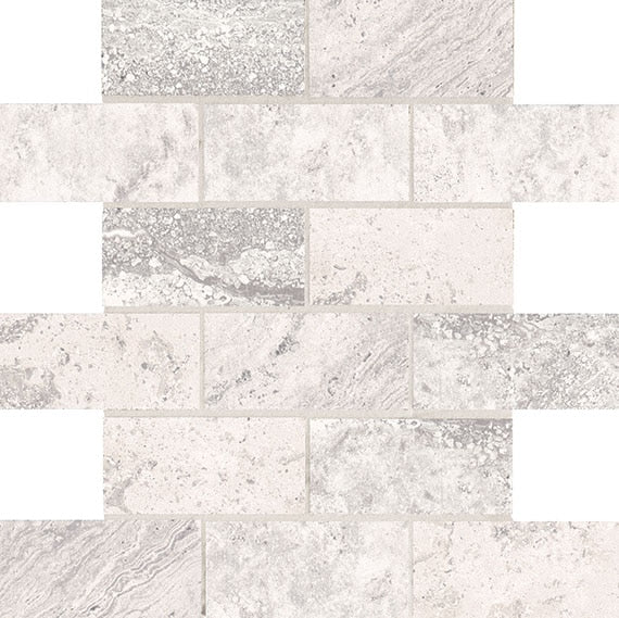 American Olean Laurel Heights 2 x 4 12" x 12"-Porcelain Mosaic-American Olean-Gray Summit-12" x 12"-State Tile