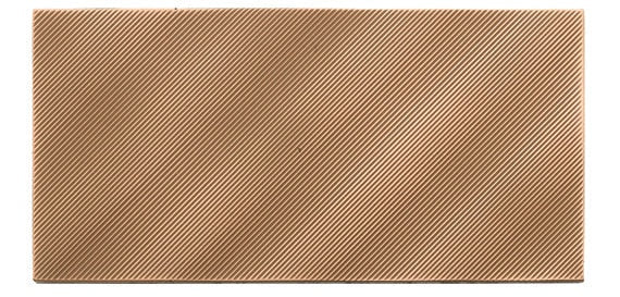 American Olean Refined Metals Linear Wave 4" x 8"-Metal Tile-American Olean-Bronze Glossy-4" x 8"-State Tile
