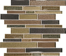 Daltile Crystal Shores Linear 12" x 14"-Glass Mosaic-Daltile-Aurelian Seas-12" x 14"-State Tile