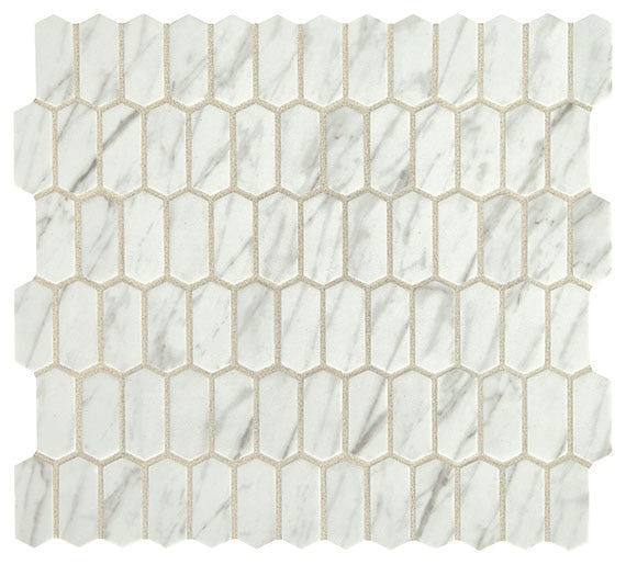 Daltile Statuette 10.75" x 11.63"-Glass Mosaic-Daltile-Venetian White-10.75" x 11.63"-State Tile