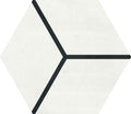 Daltile Bee Hive Medley Cube HEX 8.5" x 10"-Porcelain Tile-Daltile-Cube Positive-8.5" x 10"-State Tile