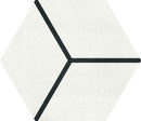Daltile Bee Hive Medley Cube HEX 8.5" x 10"-Porcelain Tile-Daltile-Cube Positive-8.5" x 10"-State Tile