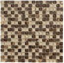 Marazzi Crystal Stone II 12" x 12"-Stone & Glass Mosaic-Marazzi-Espresso-12" x 12"-State Tile