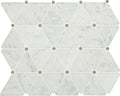 Daltile Marble Traingle 12" x 12"-Marble Mosaic-Daltile-Carrara White Polished-12" x 12"-State Tile