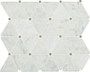 Daltile Marble Traingle 12" x 12"-Marble Mosaic-Daltile-Carrara White Polished-12" x 12"-State Tile