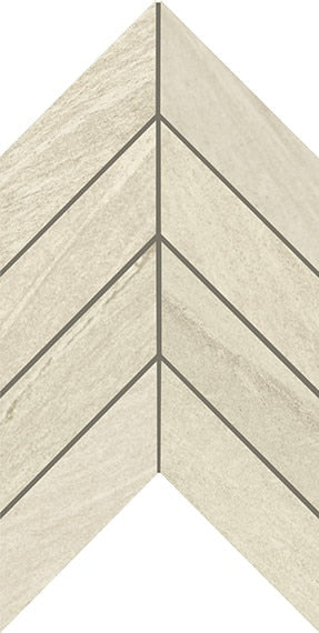 American Olean Montesano Chevron 7.44" x 14.44"-Porcelain Mosaic-American Olean-Greige-7.44" x 14.44"-State Tile