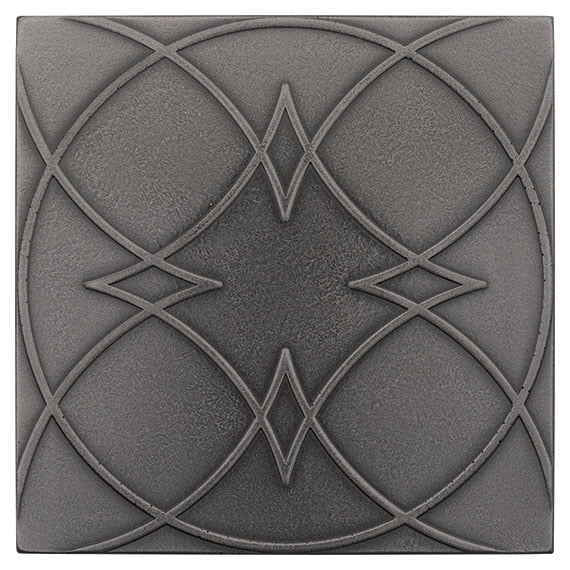 Marazzi GeoMetal Ornament 6" x 6"-Metal Tile-Marazzi-Gunmetal-6" x 6"-State Tile