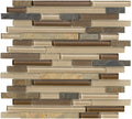 Marazzi Crystal Stone II Random Linear 12" x 12"-Stone & Glass Mosaic-Marazzi-Terracotta-12" x 12"-State Tile