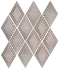 Marazzi GeoMetal Harlequin 2 x 5 11.25" x 13.25"-Metal Mosaic-Marazzi-Nickel-11.25" x 13.25"-State Tile