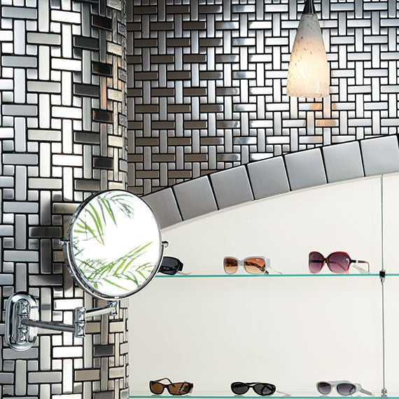 Daltile Metallica 12" x 12"-Metal Mosaic-Daltile-State Tile