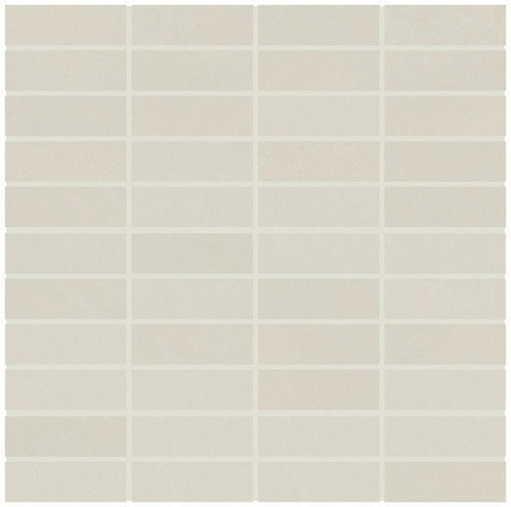 Marazzi Modern Oasis 1 x 3 12" x 12"-Porcelain Mosaic-Marazzi-Soft Cloud-12" x 12"-State Tile