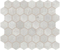 American Olean Rochester Hexagon 10.25" x 11.38"-Porcelain Mosaic-American Olean-White-10.25" x 11.38"-State Tile