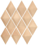 Marazzi GeoMetal Harlequin 2 x 5 11.25" x 13.25"-Metal Mosaic-Marazzi-Champagne Gold-11.25" x 13.25"-State Tile