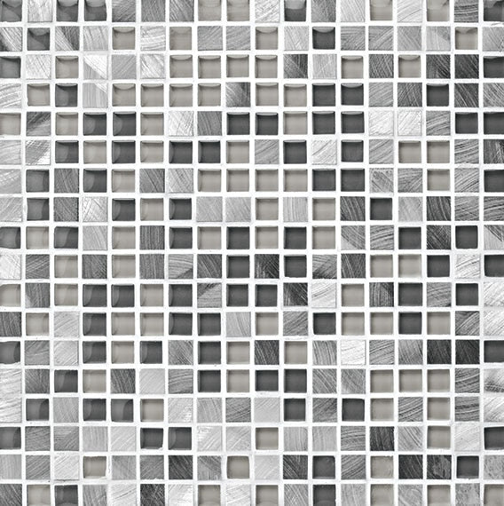 American Olean Morello 12" x 12"-Glass & Metal Mosaic-American Olean-Obsidian-12" x 12"-State Tile