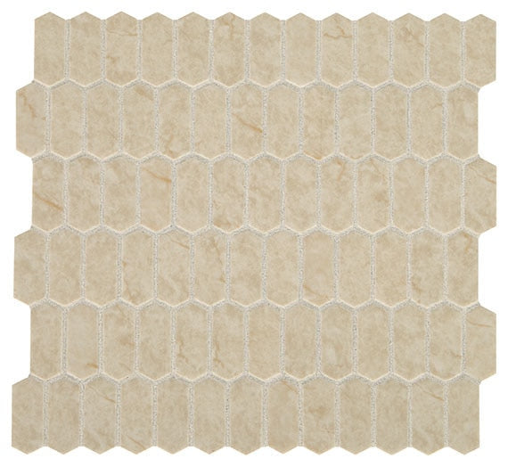 Daltile Statuette 10.75" x 11.63"-Glass Mosaic-Daltile-Harbor Beige-10.75" x 11.63"-State Tile