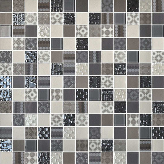 Daltile Uptown Glass 12.25" x 12.25"-Glass Mosaic-Daltile-Metro Taupe-12.25" x 12.25"-State Tile