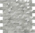 Daltile Structure 1 x 2 11.8" x 11.8"-Metal Mosaic-Daltile-Steel-11.8" x 11.8"-State Tile