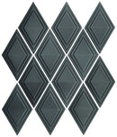 Marazzi GeoMetal Harlequin 2 x 5 11.25" x 13.25"-Metal Mosaic-Marazzi-Gunmetal-11.25" x 13.25"-State Tile