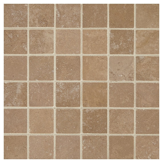Daltile Travertine 2 x 2 12" x 12"-Traventine Mosaic-Daltile-Noce-12" x 12"-State Tile