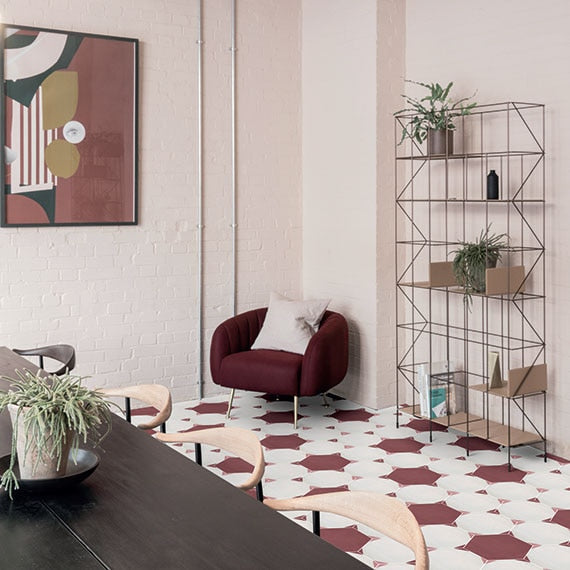 Daltile Bee Hive Medley HEX 8.5" x 10"-Porcelain Tile-Daltile-State Tile