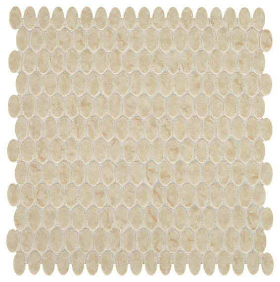 Daltile Statuette 11.75" x 11.63"-Glass Mosaic-Daltile-Harbor Beige-11.75" x 11.63"-State Tile