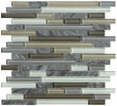 Marazzi Crystal Stone II Random Linear 12" x 12"-Stone & Glass Mosaic-Marazzi-Pewter-12" x 12"-State Tile