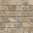 Daltile Marble 2 x 2 12" x 12"-Marble Mosaic-Daltile-Emperador Light Classico Honed-12" x 12"-State Tile