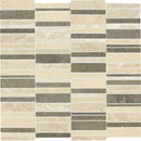 Daltile Decorative Accents 3" 12" x 12"-Natural Stone Mosaic-Daltile-Waterfall Warm-12" x 12"-State Tile