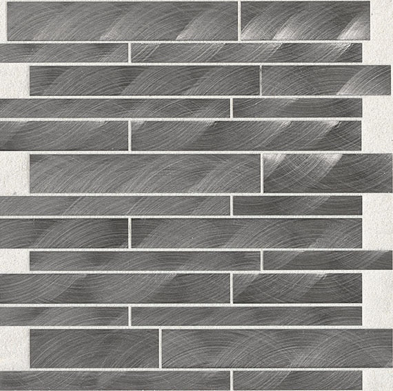 Daltile Structure 12" x 12"-Metal Mosaic-Daltile-Gunmetal-12" x 12"-State Tile