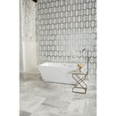 Daltile Lavaliere 9" x 15"-Natural Stone Mosaic-Daltile-First Snow Elegent Antique Mirror-9" x 15"-State Tile