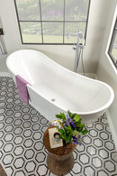 Daltile Marble 6" HEX 10.25" x 11.88"-Marble Mosaic-Daltile-Marble Black | White-10.25" x 11.88"-State Tile