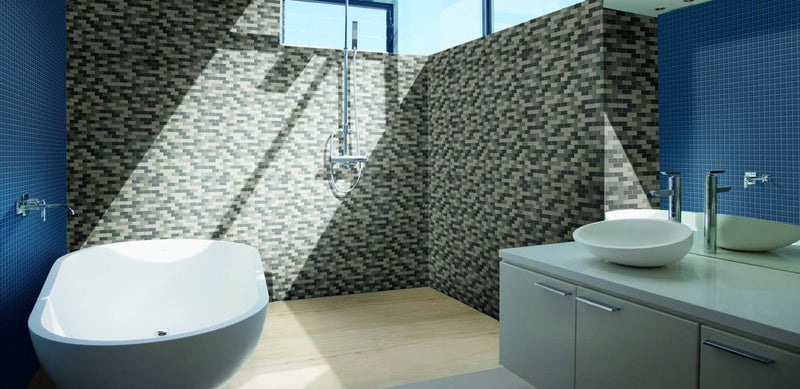 Daltile Coastal Keystones 2 x 1 12" x 13"-Glass Mosaic-Daltile-State Tile