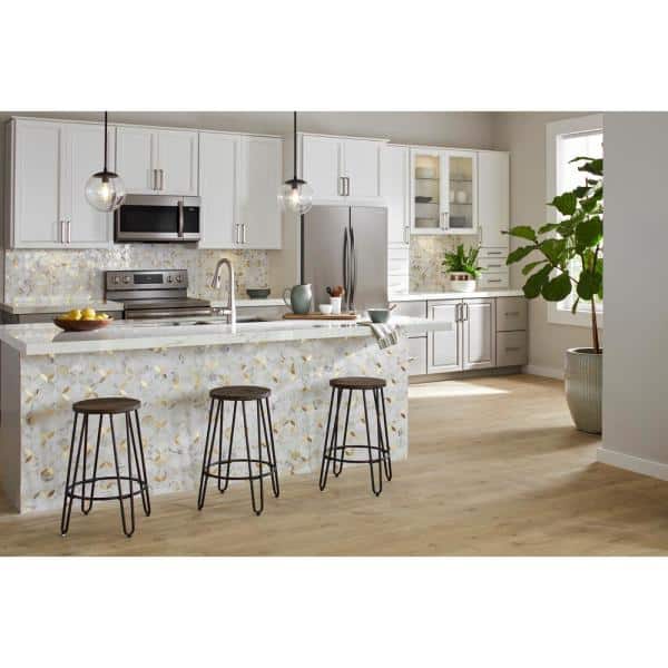 Daltile Lavaliere 12" x 12"-Natural Stone Mosaic-Daltile-Calacatta Gold Brass-12" x 12"-State Tile